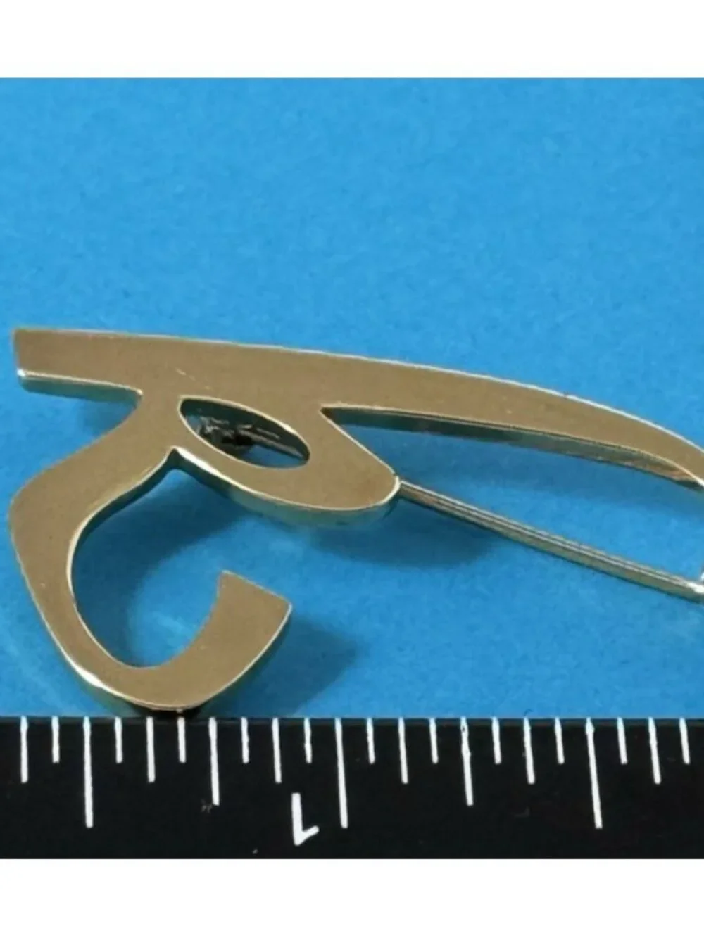 Vintage Script Letter k Initial Brooch Pin Gold Tone Monogram Jewelry For Jacket